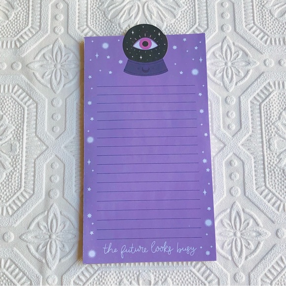 Evil Eye Crystal Ball List Pad with Magnet - Picture 2 of 9
